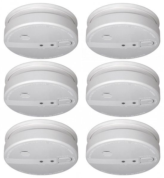 ELRO FS1105P - Rookmelder - 230V - 6 stuks - Met 5 jaar back-up batterij