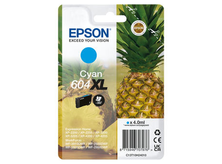 Epson 604XL Cyan Ink Cartridge - High Yield - Original