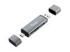 Equip 245460 Card Reader - USB - SD/MicroSD - Black/Grey