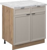 Vicco Fame-Line Onderkasten – 80 cm, WB Marmer GrijsBeige
