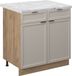 Vicco Fame-Line Onderkasten – 80 cm, WB Marmer GrijsBeige
