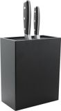Rockingham Forge Messenblok tot 20 keukenmessen - 18 x 10 x H22 cm - Zwart