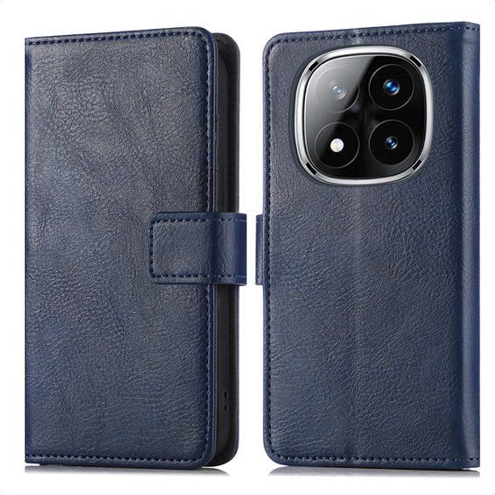 imoshion Hoesje - Geschikt voor Xiaomi Poco X7 - Luxe Bookcase - Donkerblauw