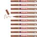 edding 780 glanslakmarker - koper - 10 verfstiften - extra fijne punt 0,8 mm - verfpen voor glas, stenen, hout, plastic, papier - waterproof, hoge dekking