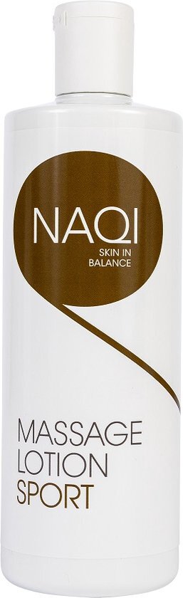 NAQI&#174; Massage lotion Sport 500 ml - hypoallergeen - olierijk - langdurige (sport) massages - huidverzorgend - waterafwasbaar