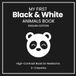My First Black & White Animals: High-Contrast Visual Stimulation Book for Newborns (0–3 Months) -English Edition-