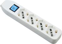 Electraline 82069 multiprise sans câble - 4 prises universelles - Blanc