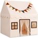 Coast Tente de jeu pour enfants Beige avec lumières LED et tapis de jeu - 150 x 120 x 110 cm