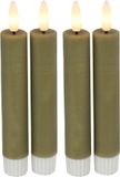 Countryfield Led dinerkaarsen - 4 stuks - Beige - H15cm - met afstandsbediening