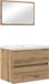 vidaXL Badkamermeubel Set 3-delig Zwart Eiken 61 x 39 x 45 cm