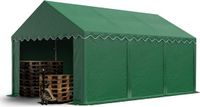 TOOLPORT Opslagtent 3x6 m stabiele industrietent met PVC-Zeil 750 N donkergroen beschutting met grondframe