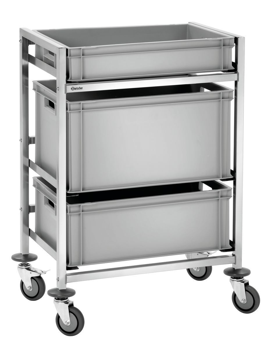 Bartscher 300064 Serveerwagen - 96.5cm - Staal