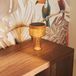 New Garden Amber - oplaadbare tafellamp op zonne-energie - Ø 16 x 25 cm - 3,6W LED incl. - 3 stappen dimmer - IP44 - amber