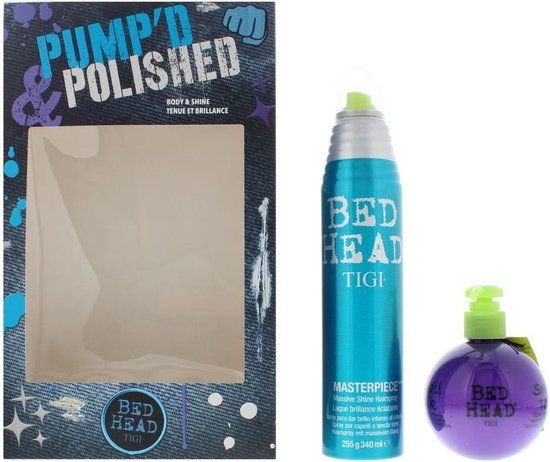 TIGI Bed Head Pumped & Polished Gift Set - Hair Spray & Heat Protectant