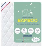 P'tit Lit Babymatras van bamboe, 60 x 120 cm, zachte en absorberende viscose, zonder chemische behandeling, afneembaar, OekoTex®, dikte tot 10 cm