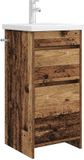 vidaXL Badkamer Vanity met Wastafel Oud hout 42 x 40 x 84,5 cm