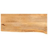vidaXL Tafelblad met natuurlijke rand 90x20x3,8 cm massief mangohout