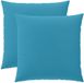 vidaXL - Coussin - 2 pièces - HEERLEN - Bleu clair - 55 x 55 cm - Polyester