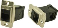 Cliff RAFT metaal Dualslim Cat6 CSK CP30752M Adapter, montage encastrée Nickel, Noir 1 pièce(s)