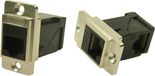 Cliff RAFT metaal Dualslim Cat6 CSK CP30752M Adapter, montage encastrée Nickel, Noir 1 pièce(s)