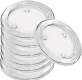 Trend Candles Ronde kaarsenhouder/kaars onderzetter - 30x - glas - 11 cm - voor stompkaarsen tot Dia 8 cm