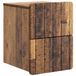 vidaXL Muurbevestigde Nachttafel Oud hout 33 x 34,5 x 43 cm