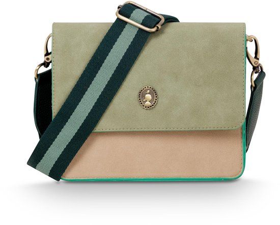 Pip Studio Fenna Crossbody Bag - Green - PU - 19x6x16cm