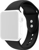 By Qubix - Siliconen Sportbandje voor Apple Watch - Zwart - 38/40/41/42mm