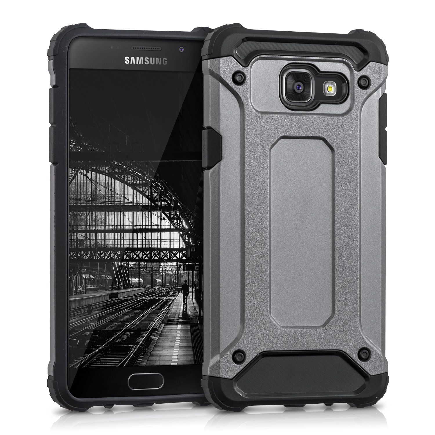 kwmobile Skin Case for Samsung Galaxy A5 (2016) - Anthracite/Black