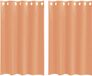 vidaXL Gordijnen Voile met Doorvoertules 2 stuks Terracotta