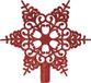 Decoris Piek sneeuwvlok 20,5x19cm kerstrood