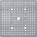 Bol Tapis de douche carré antidérapant XL - 70 x 70 cm - gris