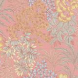 A.S. Création Livingwalls Travel Styles vliesbehang - wilde bloemenbehang in roze en blauw