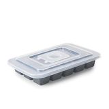 Lacor 6338 ijsblokjesvorm, silicone, met deksel, 15 ijsblokjes, transparant deksel, vulopening, BPA-vrij, 3 x 3 cm