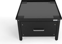 Wasophoogte® Wasmachine verhoger met lade - Wasmachine opbouwmeubel - Wasmachine sokkel - 42cm hoog - Zwart - Universeel - Inclusief Lekbak