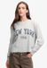 Superdry Athletic Essential Graphic Longsleeve Femme Manches longues T-shirt Glacier Grey Marl Coton Taille 14