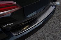 Zwart Avisa Zwart RVS Achterbumperprotector passend voor Opel Astra K Sportstourer 2016- 'Ribs'
