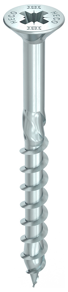 HECO TOPIX-Plus Spaanplaatschroef 4,5x60mm Verzinkt Deeldraad PZD 2 (200 stuks)