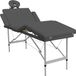 vidaXL Table de massage 4 zones 186x68 cm cadre en aluminium anthracite