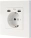 NANOCABLE Schuko stopcontact met 2 USB-C PD - max. 3,4 A, wit
