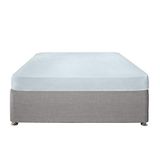 Serene Effen kleurstof-Easy Care 32cm diep hoeslaken, polyester, eendenei, dubbel