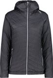 CMP Ultralicht damesjack, antraciet, maat S, winddicht, waterafstotend, met capuchon, lange mouw, ritszakken, nylon, PFC vrij