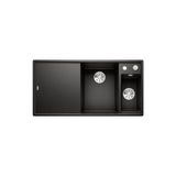 BLANCO AXIA III 6 S Silgranit spoelbak, 1000x510 mm, met draaiknopbediening en accessoires, zwart