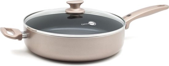 Greenpan Cambridge Keramische Hapjespan - met deksel - Ã˜28 cm - 4.2 l - Brons