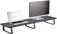 IDIMEX MILFORD Monitorstandaard - Bureaubladorganizer, zwart, stevige constructie, 100 cm