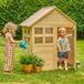 Maisonnette bois - Maisonnette d'extérieur -certifié - À partir de 2 ans - Fenêtres en plexiglas