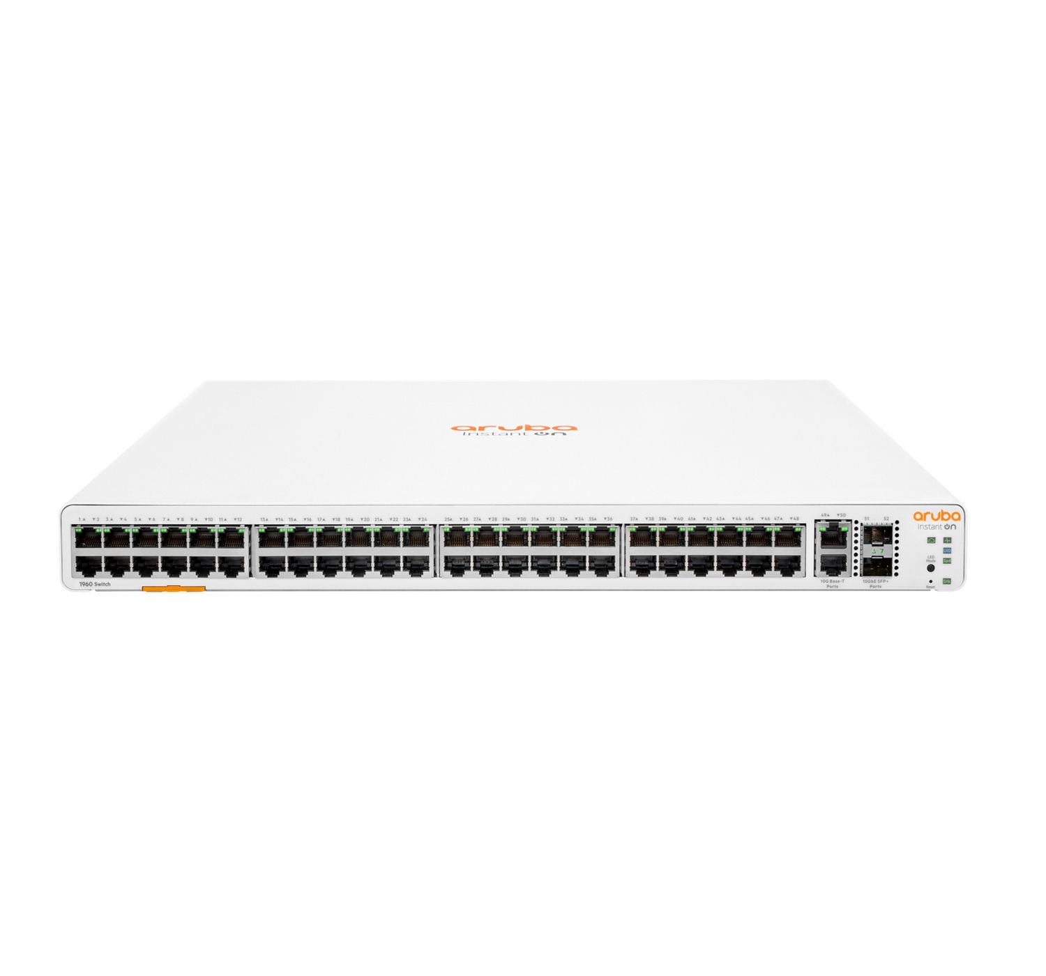 Aruba Instant On 1960 48-Port Gigabit Ethernet Managed Switch with 2 SFP+ Ports - White