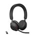 Jabra Evolve2 65 Draadloze Headset – Microsoft Teams-gecertificeerde Stereokoptelefoon met Noise Cancelling en Lange Batterijduur – USB-A Bluetooth Adapter – USB-A (Microsoft Teams) Zwart