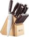 PAUDIN NT1 Set de couteaux professionnelle - 14 pièces - Bloc à couteaux