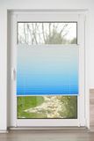 K-home Klemmfix-plissé Iceblue 95cm x 210cm